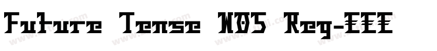 Future Tense W05 Reg字体转换